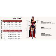 Queen Of Hearts Costume Women Halloween Costume Woman 2025 Alice In Wonderland Outfits Fancy Cosplay Dress For Adult - 紅色 - 查看 6