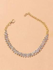Gorgeous Crystal Rhinestone Bracelet For Women 1Piece - Silver - View 3