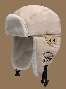 Classic Autumn/Winter Checkerboard Knit Beanie Hat For Women, Korean Fashion Chic, Suitable For Large Head Circumference, Warm Knitted Cap, Versatile Christmas Accessory