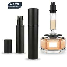 1pc Redesigned Perfume Spray Bottle, Portable Perfume Refillable Atomizer, Bottom Fill Mini Spray Travel Perfume Bottle, Pump Fills Directly From The Bottom Without Removing The Cap, 100% Pure Glass Inner Bottle, With A Visible Window So You Can Easily Know How Much Perfume Is Left, Available In 5ml / 8ml /10ml