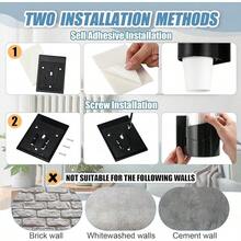 Baderke 2 Pieces Cup Dispenser Pull Type Automatic Remover Fit 5 Oz To 7 Oz Plastic Water Machine Cup Holder Wall Mount Bathroom Home Office Hospital (Classic) - Stylish - 查看 5