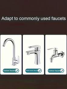 1pc Multi-Function Kitchen Faucet Extension, 360° Rotating Kitchen Faucet Sprayer Nozzle, Water-Saving High-Pressure Anti-Splash Design, Adjustable Delay Device And Rotatable Spout, 3 Water Flow Modes, Ergonomic Lever Handle, Suitable For Modern And Traditional Sinks, Washing Dishes, Cleaning Vegetables, Fruits And Utensils, Kitchen Sink Faucet With Filter, Compatible With Dishwashers, Upgrade Your Faucet, Ideal Gift For Family And Friends - Multicolor - View 12