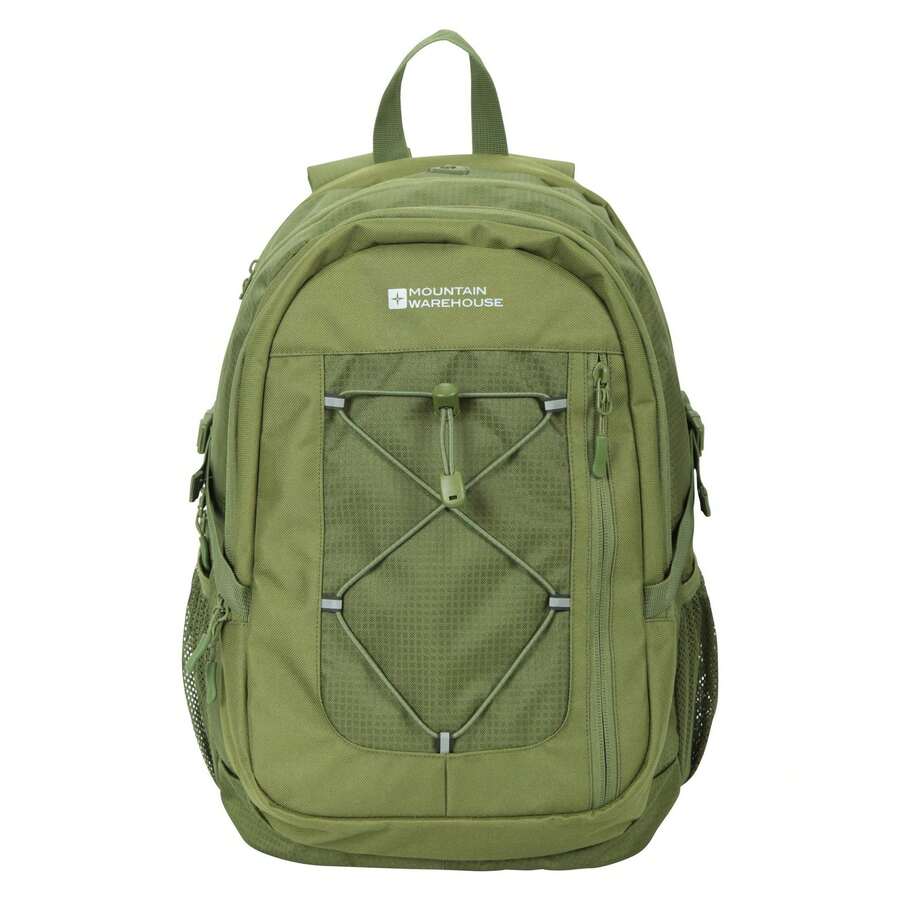 Mountain Warehouse Peregrine Logo Backpack (Green) - 100% Polyester - (MW1440) - Green - View 1