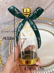 创意透明香槟瓶造型糖果盒带礼盒结婚喜糖盒 - 彩色 - 查看 2