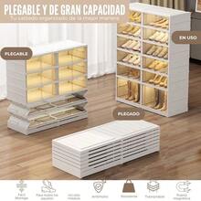Vicyol S&D Zapatero Modular Plegable con Puerta Transparente. Sin Instalación. - 2X9 PISOS - Ver 2