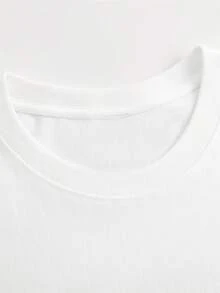 Camiseta de navidad de hombre con patrón de árbol - manga corta casual, poliéster, lavable a máquina - el regalo perfecto de verano - Blanco - Ver 2
