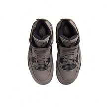 Nike Jordan Air Jordan 4 Retro OG 经典百搭中帮儿童篮球鞋，灰黑色，男女通用 - 棕色 - 查看 3