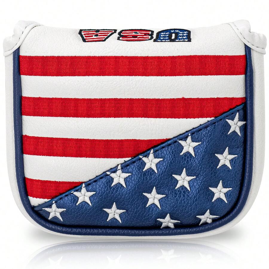 1pc USA Embroidery Golf Club Putter Cover Durable PU Leather Super Soft Embroidered - Multicolor - View 1