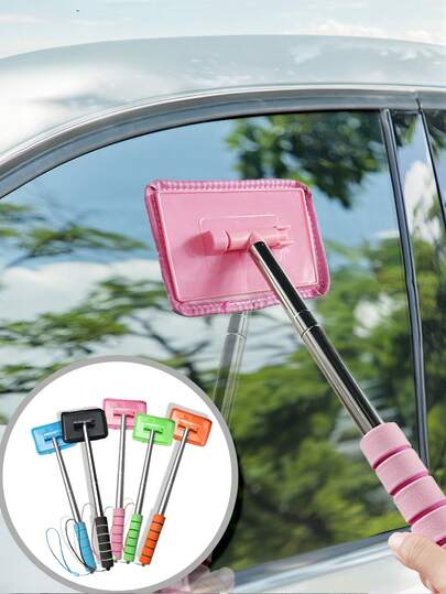 Microfiber Windshield Cleaning Tool | Detachable Handle Car Glass Wiper Brush, Suitable For Interior And Exterior Glass | Choose 2, 4 Or 6 Pack Cleaning Cloths To Create Your Own Car Cleaning Kit