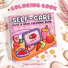 [Best Seller]Soothing Healing Coloring Book, Relax Your Mind - Relieve Stress - Release Emotions, Immerse Yourself In The Comfort Of Coloring, Single-Sided Thick Pages, Suitable For Stationery, School Supplies, Great Gift For Girls, Valentine's Day, New Year - GIRL THINGS - View 9