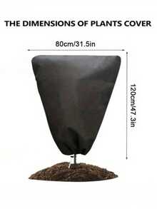 Cubierta de protección contra heladas para plantas, con cierre de cordón para asegurar un ajuste , adecuada para plantas de exterior, plantas en maceta, arbustos, herramientas de jardín y cuidado del césped, material de tela resistente - Multicolor - Ver 9