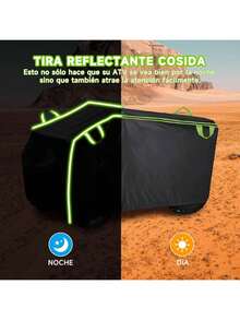Funda Impermeable para ATV Pequeño, 420D Protección el Agua el Viento los Rayos, y vehículos eléctricos para niños pequeños 256 * 110 * 120CM - 1 - Ver 4