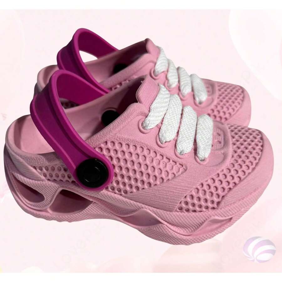 Babouche Or Crock Sandal For Girls, Light, Soft And Comfortable, Light Colors - Baby Pink - View 1