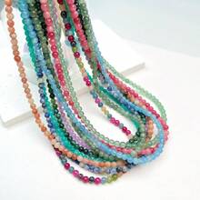 Collar de cuentas de piedras naturales de colores para la dopamina de las mujeres, joyería de de contraste vibrante, recomendación de regalo de cumpleaños