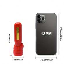 Mini Rechargeable Flashlight Portable LED Lamp Three Modes 4 Colors LED-2768 - Red - View 2