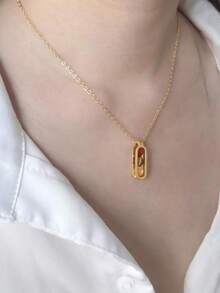 极简主义能量焕新项链，红玉髓，虎眼石，黄水晶，鼓励礼物，适合女性、妈妈，天然正品宝石，振奋精神 - godlen - 查看 2