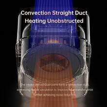 迷你桌面加热器，小型家用/办公室电暖器，便携式快速加热取暖器 - 黑色 - 查看 5