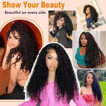 4/27 Water Wave Burmese Curly Bundles Human Hair 24 26 28 Inches 3Pcs Honey Blonde Ombre Curly Human Hair Bundles Weave With Spiral End 3c4a Quick Weave Hair Bundles For Women Suitable For Natural Hair Colors Of Women,100% Human Hair. - 4/27 - View 8