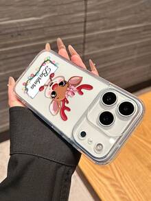 1. Personalized Christmas Reindeer Pattern, Customizable Name, Fully Transparent Lens, Precision Cutout Phone Case, Gift For Friends, Suitable For IPhone 11/12/13/14/15/16/16 Pro/16 Pro Max/16 Plus/17/Air/17 Pro/17 Pro Max/S25/S25 Ultra/S25 Plus/S25 Egg/Pixel 9 Pro XL And More Models, More Models Coming Soon, Christmas Commemorative Gift For Friends - Clear - View 5