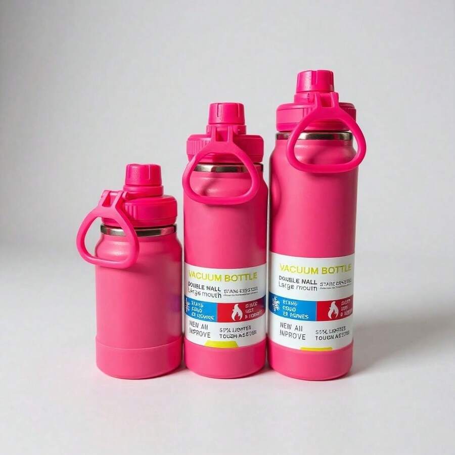 Stainless Steel Sports Thermal Bottle – Various Capacities For Daily Use And Sports 350ml/600ml/800mlTR-101/102/103 - Rose Red - View 1