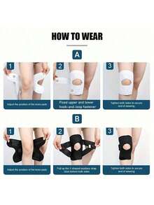 可调节运动护膝透气弹性护膝压缩膝盖支撑男女柔软绷带膝盖包裹运动护具适用于跑步健身房户外徒步健身骑行旅行家庭办公室学校健身房配件理想礼物