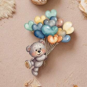 Balloon Bear Silicone Mold, Epoxy Resin Mold, Used For Jewelry Making, Decorations, Keychains, Pendants, DIY Craft Molds For Cup Wax, Craft Tools For Valentine's Day, Easter, Ramadan, Spring, And Mother's Day