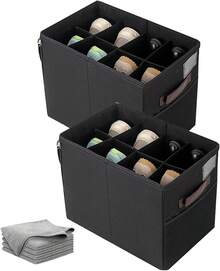 Shoe Boxes - 2Pcs* 8 Pairs Black - View 12