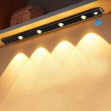 Luminaria Fina 3 Tipo de Luz Recarregavel Com Sensor Cozinha Armário Cristaleira Slim - 50 CM - Visão 4