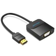 Vention 42154 HDMI Male To VGA Female Converter, 15cm, Black - Black - View 2