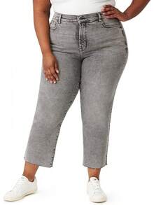 Kensie Jeans The Allie High-Rise Slim Straighthalloween - Canberra - View 1