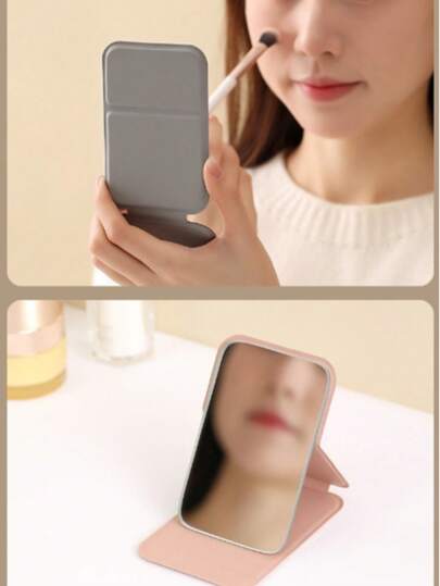 MINI Folding Makeup Mirror, Portable Compact held Cosmetic Spiegel Women, Small Desktop Vanity Purse, Travel, Home Quick Touch Ups, Office Desk, Vacation, Ideal Adults, Girlfriends, Wives Perfect Holiday Giving, Birthday s, Anniversary Presents view 6