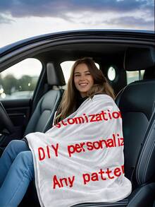 1 pièce Couverture en flanelle numérique personnalisée de 300 g/m², personnalisée avec diverses images et photos, convient aux filles, garçons, adultes, cadeaux de Saint-Valentin, légère, douce, confortable, pour le lit, le canapé, le camping, les voyages - couverture chaude convenant à toutes les saisons, convenant également pour les cadeaux de la fête des mères - Multicolore - Voir 12