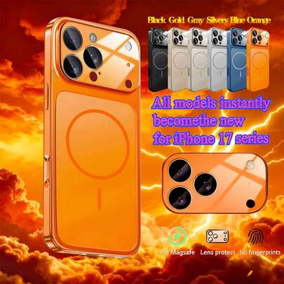 Hadaasi 1 件装多色磁吸钢化玻璃后盖，奢华高端手机壳，兼容苹果 17 Pro/17 Pro Max/Air/17/16 Pro/16 Pro Max/16 Plus/16/15 Pro/15 Pro Max/15 Plus/15/14 Pro/14 Pro Max/14 Plus/14/13 Pro/13 Pro Max/13/12 Pro/12 Pro Max/12/11 Pro Max/11