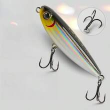 铅笔形水面行走式路亚饵，适用于水面行走式钓法，咸水鲈鱼硬饵钓具 - 彩色 - 查看 12