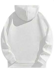 320g Pure Cotton Unisex Hooded Sweatshirt, Long Sleeve Hoodie For Fall, Men's Street Fashion Casual Outfit, Unique Print, Warm And Comfortable, Christmas Hoodie, Fall Men's Wear, Black, Y2K Style