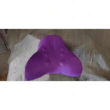 Almohada de masaje cervical para el hogar, masajeador de cuello con estiramiento Shiatsu por gravedad, almohada cervical, almohada de masaje para cuello y hombros, bolsa de riqueza - Negro - Ver 2