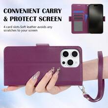 Flip Wallet High-Quality With Card Slot Kickstand Strong Magnetic Flip Artificial Leather Case ForiPhone 17 Pro Max 17 Air 16 16e 15 Pro 14 Plus 13 Mini 12 Pro 11 X XS XR XS Max 7 8 Plus SE2 SE3 ForSamsung Galaxy S25 S24 Ultra S23 FE S22 Plus S21 S20 A07 A17 A56 A55 A54 A53 A52 A51 A36 A35 A34 A33 - Burgundy - View 9