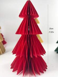 1个3D折叠纸圣诞树装饰品，迷你圣诞树桌面摆件，适用于家居、办公室、派对节日餐桌装饰、节日桌面展示、圣诞家居装饰、婚礼餐桌中心装饰、节日家居和厨房装饰、圣诞装饰房间装饰、冬季圣诞装饰、家居圣诞礼物、圣诞装饰 - 彩色 - 查看 11