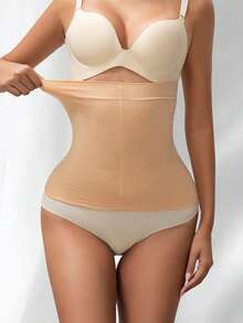 Seamless Body Shaping Waist Trainer, Invisible Waist Cincher, Waist Trimmer - Apricot - View 4