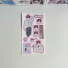 卡通贴纸、可爱卡通人物贴纸、ins风装饰剪贴簿贴纸、可爱涂鸦卡通女孩贴纸、ins风DIY剪贴簿装饰贴纸、不对称形状DIY装饰贴纸（适用于剪贴簿、日记、手机壳、笔记本电脑） - 可爱卡通人物图案、剪贴簿贴纸、日记装饰、艺术点缀、剪贴簿用品、剪贴簿爱好者用品、趣味贴纸、笔记本电脑贴纸、Kindle手机贴纸 - 彩色 - 查看 8