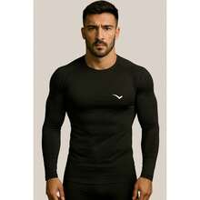 Kit 2 Men's Thermal Tops UV 50+ Sun Protection - Negro y azul real - Ver 3