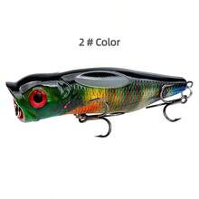 1/3pcs 3.5 Inch 3D Floating Crankbait Fishing Lures With Rattle, Mixed Colors, ABS And High Carbon Steel, Targeting Pike, Bass, Salmon