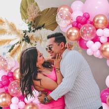 109Pcs Pink & Rose Gold Balloon Kit, Create Romantic Party Vibe In Seconds, Perfect For Birthdays, Baby Showers,Christmas, Bachelorette Parties, Bridal Showers, Girl Themed Events, Anniversaries Festive Celebrations