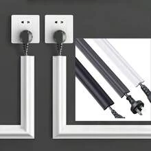 1 件 3 米/118.11 英寸自粘式 PVC 电缆保护卷地板电缆隐藏器装饰地线通道适用于家庭电线墙壁电线管理