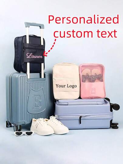 Personalized Custom 2025 New Luggage Box Hanging Foldable Shoe Bag Travel Shoes Storage Bag Shoes Storage Bag Multi-Functional Travel Shoe Bag