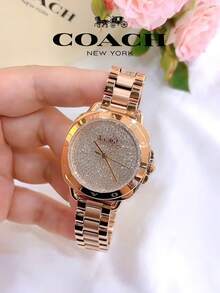 Coach Đồng hồ nữ mặt vàng hồng Tatum - Hoa hồng vàng - Xem 4