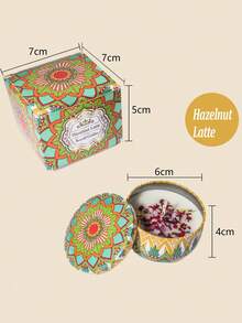 4/1Scented Candle Set With Colorful Box, Multiple Scent Combinations, Pleasant & Rich Fragrance, Smokeless, Long Burning Time - Christmas Gift Ideal For Family & Friends,Christmas Candle,Gift Sets For Women For Wedding, Birthday, Festivals, Wedding Souvenirs,Aromatherapy Candles For Home,Candle Present For Men And Women, For Birthday Christmas Day Yoga Bath, Valentine's Day Gift, Home, Hotel Decoration, Retro Pattern Design, Soy Wax,