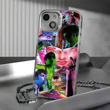 Custodia per telefono Fontaines DC Romance, cover in argento con stampa a colori, compatibile con 16, 15, 14, 13, 12, 11 Pro Max Plus, compatibile anche con Galaxy S17, S17 Pro, S17 Pro Max