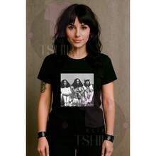 Gal, Maria Bethania And Rita Street Streetwear T-Shirt Street Fashion Urban Culture Skaters Unisex Male Female 100% Cotton Premium Streetwear Top New Release Immediate Shipping Various Colors!! Plus Size - 黑色 - 查看 1