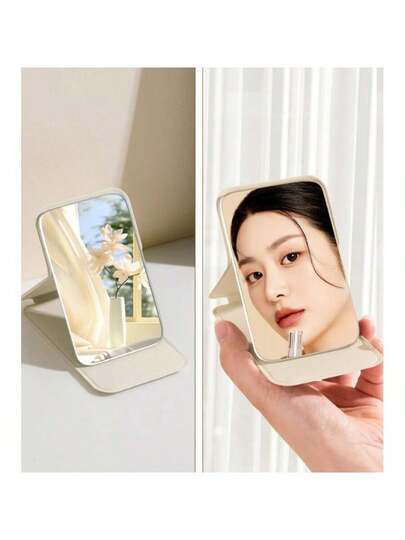 MINI Folding Makeup Mirror, Portable Compact held Cosmetic Spiegel Women, Small Desktop Vanity Purse, Travel, Home Quick Touch Ups, Office Desk, Vacation, Ideal Adults, Girlfriends, Wives Perfect Holiday Giving, Birthday s, Anniversary Presents view 9